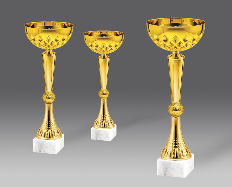 Puchar G26598 3, &oslash;14, h.38 (produkt niedost�pny) puchary statuetki medale