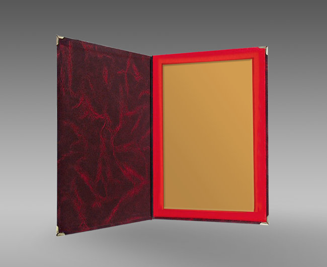 etui na tabliczk� 225x305 bordowe (produkt niedost�pny) puchary statuetki medale